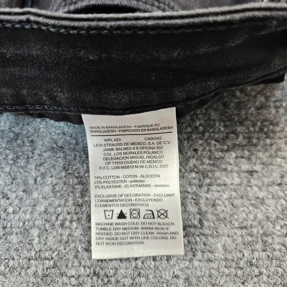 Denizen‎ from Levis High Rise Ankle Skinny Jeans Black 14S 32x30 558740001